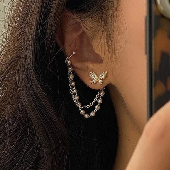 *Lanie* Asymmetrical Earrings Set - Picture 3 of 6